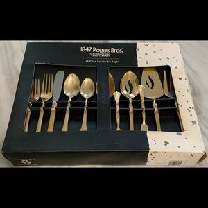 1847 Rogers Bros. By international Silver Company. 24 Karat Goldplate Flatware.